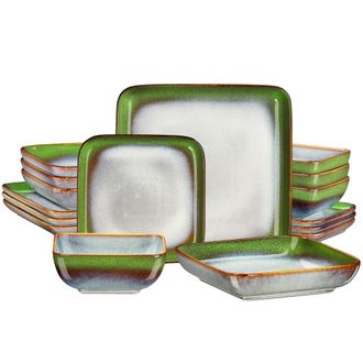 OEM Vajilla, Dise&ntilde;o Elegante, Construcci&oacute;n Duradera, Colores Surtidos, 16 Piezas