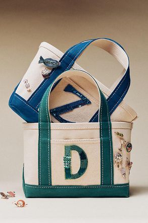 Maeve The Hartley Monogram Mini Canvas Tote by Maeve