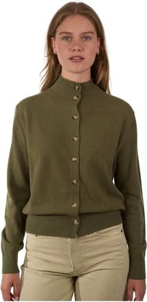 Jcsophie Truien & Vesten, Dames, Groen, S, Wol, Fijngebreide Cardigan