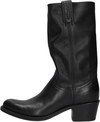 Sendra Dames Cowboy Laarzen met Accent - Dames - Cowboylaarzen - Zwart - 37 EU - Leer - Schoenen