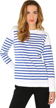 Armor Lux Armor Lux Womens 76838 Long Sleeve Top, Multicolour (Blanc/Etoile Dw5), Medium (Size: 3)