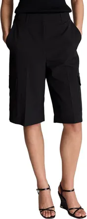Kenneth Cole Fly Front High Rise Cargo Pocket Long Short