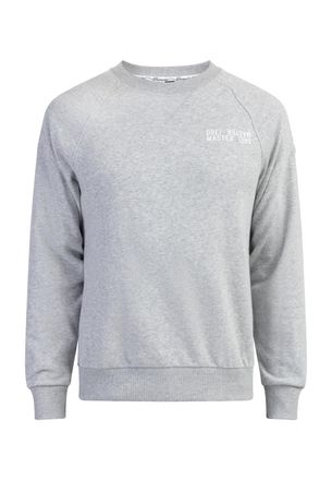 Dreimaster Dreimaster Sweatshirt met ronde hals bridgeport Heren licht grijs melange