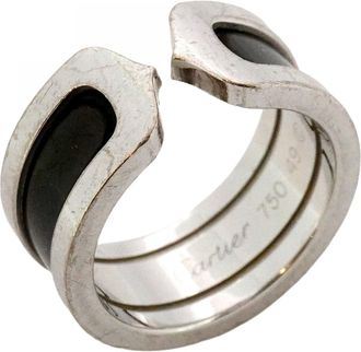 Cartier Black White Gold (18K) Band Ring (Pre-Owned)