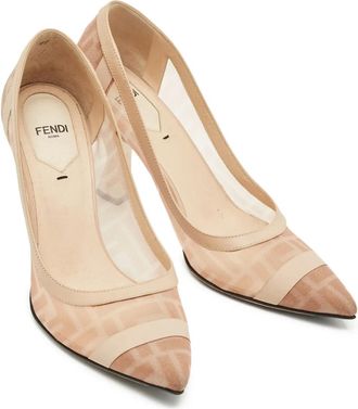 Fendi Pumps con logo - Rosa