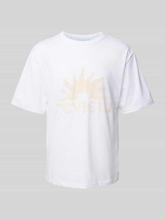 Review T-Shirt mit Label-Print in Weiss, Gr&ouml;&szlig;e XS