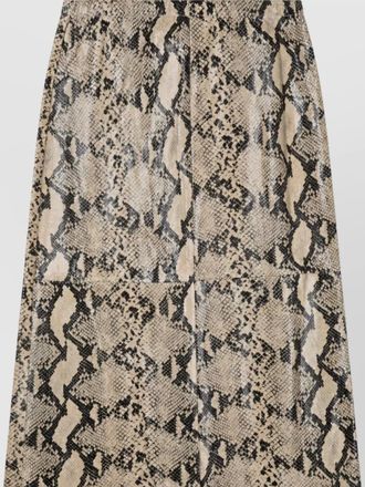 Alysi leather pencil skirt
