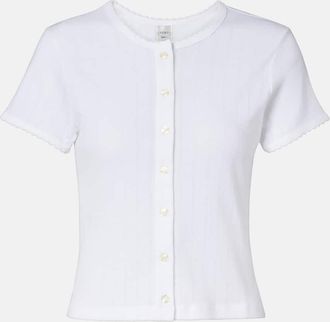 Leset Cardigan Pointelle in cotone