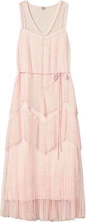 Twinset Roze Roze Gerende Rok met Polka Dots - Dames - Casual kleedjes - Roze - M - Kleedjes