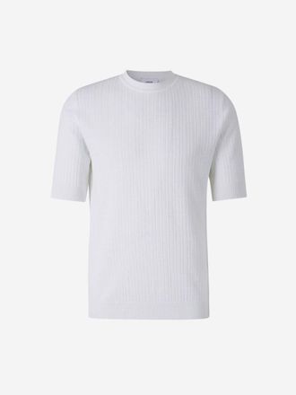 Lardini Ribbed Linen T-Shirt