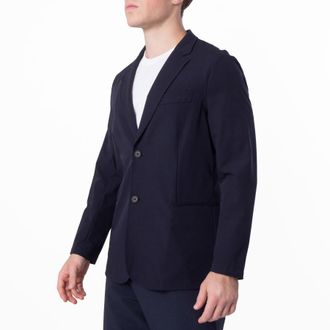 Emporio Armani Stretch-Nylon Single-Breasted Blazer, Brand Size 46 ( US Size 36 )