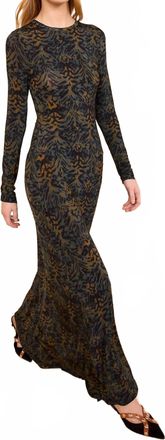 Ulla Johnson Amari Jersey Maxi Dress In Desert Jasper