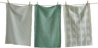 Tag Sonoma Dishtowel S/3 Sage Sage Cotton Everyday in Green at Nordstrom