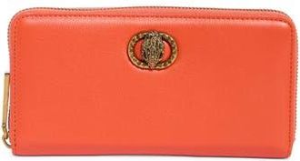 Kurt Geiger Chelsea Zip Around Leather Wallet in Orange at Nordstrom Rack
