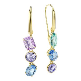 Swarovski Gema Drape Oorbellen - Dames - Accessoires - Veelkleurig - Maat: ONE Size Leer