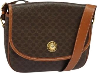 Celine Pre-owned Cross Body Bags, female, Brown, Size: ONE SIZE Pre-owned Vintage Canvas Crossbody Bag