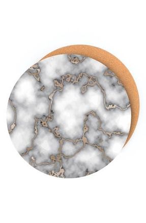 Dainty Home Marble Print Set of 6 Placemats in Smokey Gold at Nordstrom Rack