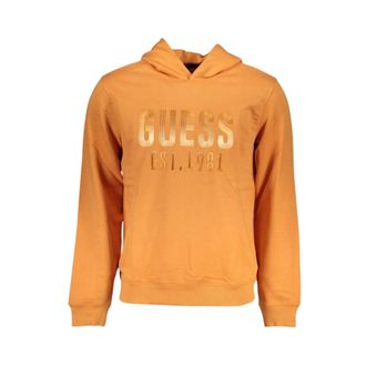 Guess Hombre, Sudaderas, Naranja, Talla: M