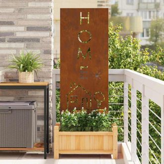 vidaXL Panel Decorativo De Jard&iacute;n Oxidado 50 X 140 Cm Acero Oxidado Vidaxl