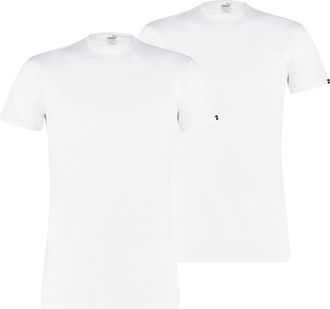Puma T-Shirt PUMA, Herren, Gr. M, weiss (wei&szlig;), Jersey, Obermaterial: 100% Baumwolle, unifarben, regular fit h&uuml;ftbedeckend, Rundhals, Shirts T-Shirt, Rundh