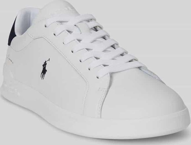 Low Top Sneaker aus echtem Leder in Weiss, Gr&ouml;&szlig;e 41