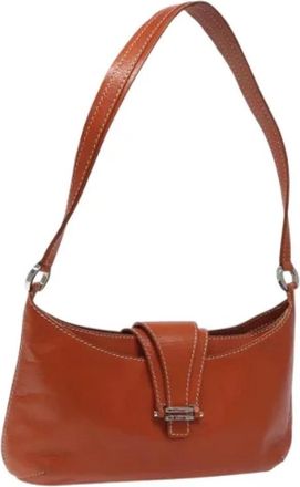 Celine Pre-owned Leather celine-bags - Dames - Vintage Schoudertas - Bruin - ONE Size - Leer - Vintage