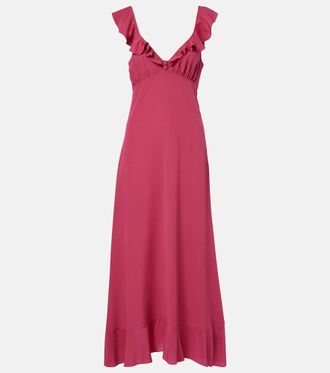 Chlo&eacute; Chlo&eacute; Ruffled silk midi dress