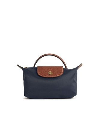 Longchamp Clutch Bag With Le Pliage Original Handle