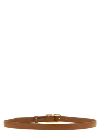 Fendi Calfskin Leather Belt - Brown