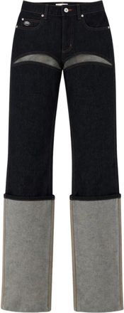 Jean Paul Gaultier Dames, Jeans, Blauw, Maat: W28 Katoen