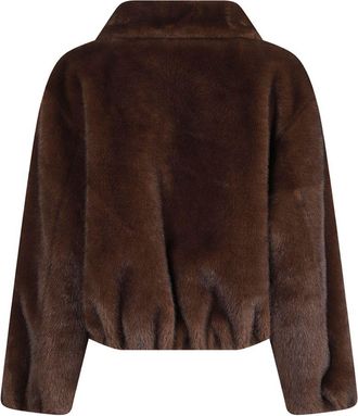 Parosh Faux Fur Coat - Brown