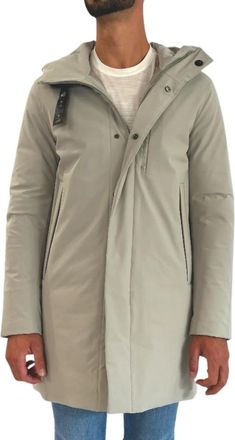 Duno 2-Layer Bi-Stretch Parka - Heren - Gewatteerde jassen - Grijs - 2XL - Nylon - Jassen
