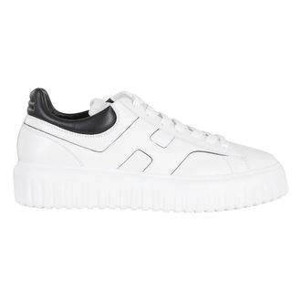 Hogan H-Stripes Lace-Up - Heren - Sneakers - Wit - 44 1/2 EU - Leer - Schoenen