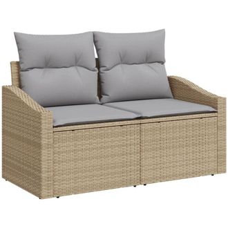 vidaXL Sof&aacute; De Jard&iacute;n Con Coj&iacute;n 123 X 62 X 69 Cm Rat&aacute;n Sint&eacute;tico Vidaxl