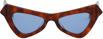 Marni Eyewear Fairy Pool triangular-frame sunglasses - women - Acetate/Nylon - One Size - Red