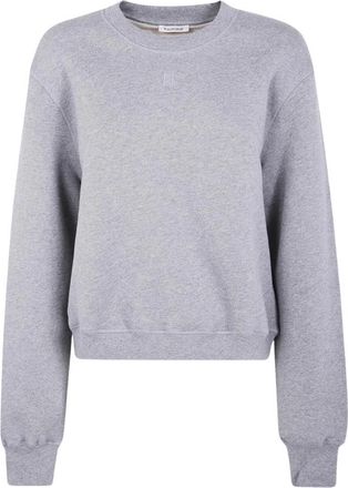 By Malene Birger Sweatshirt met ronde hals - Dames - Sweatshirts - Grijs - L - Katoen - Hoodies & sweatvesten