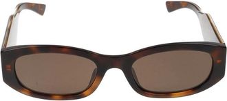 Gucci Sunglasses, female, Brown, Size: 55 MM Rectangular Sunglasses