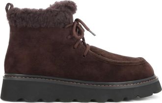 Kazar Enkellaarsjes - Dames - Winterlaarzen - Bruin - 35 EU - Wol - Schoenen