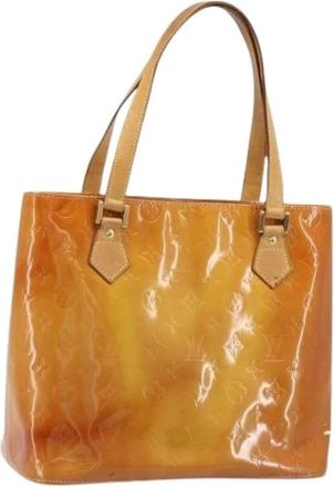 Louis Vuitton Pre-owned Tote Bags, female, Orange, Size: ONE SIZE Pre-owned Vintage Patent Leather Hand Bag