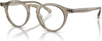 Oliver Peoples 45mm Round optical glasses in Green at Nordstrom
