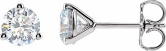 Diamond2Deal 1ct Lab-Grown Diamond Stud Earrings Clarity VS, Color F-G, 14k Gold