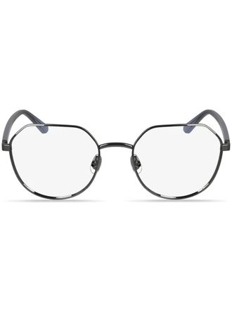 Calvin Klein geometric-frame glasses - Black