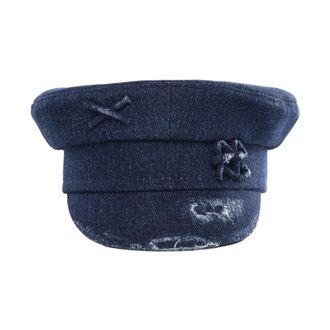 Ruslan Baginskiy Hats, female, Blue, Size: S RB Denim Hat