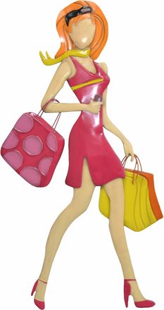 Hofmann Living and More Wanddekoobjekt »Shopping 2« Wanddeko, aus Metall