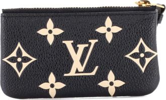 Louis Vuitton Key Bicolor Monogram Empreinte Giant pouch - Nero