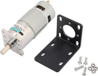 OEM Xd-42ga775 Motor De Reducci&oacute;n De Velocidad Micro Dc12v/24v, Motor Dc De Alto Par Con Velocidad Ajustable Y Soporte (300 Rpm-12v)