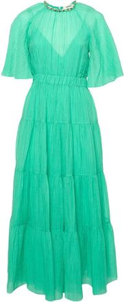 Sandro crystal tiered dress - Green
