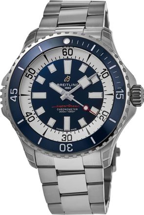 Breitling Superocean Automatic 46 Blue Dial Steel Mens Watch A17378E71C1A1