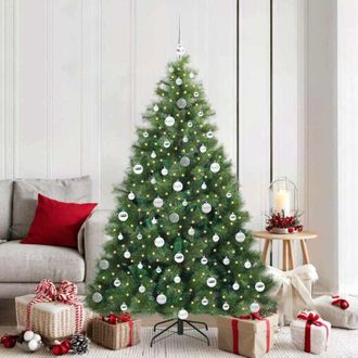 vidaXL &Aacute;rbol De Navidad Artificial Con 300 Led Verde 180 Cm Pe Y Pvc