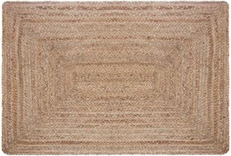 Scalpers Scalpers - Alfombra de Yute Vegetal/Poliéster, color beige de 60 cm - home